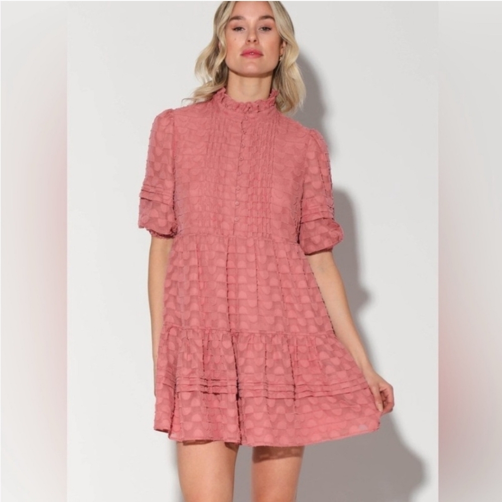 Walter Baker  Elia Pink Textured Dress - Picture 4 of 4